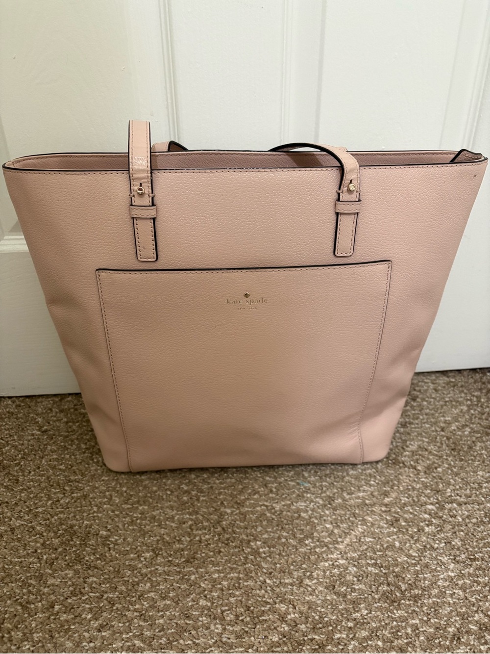 kate spade Pale Pink Pebbled Leather Tote